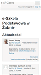 Mobile Screenshot of e-szkola.spzabno.edu.pl